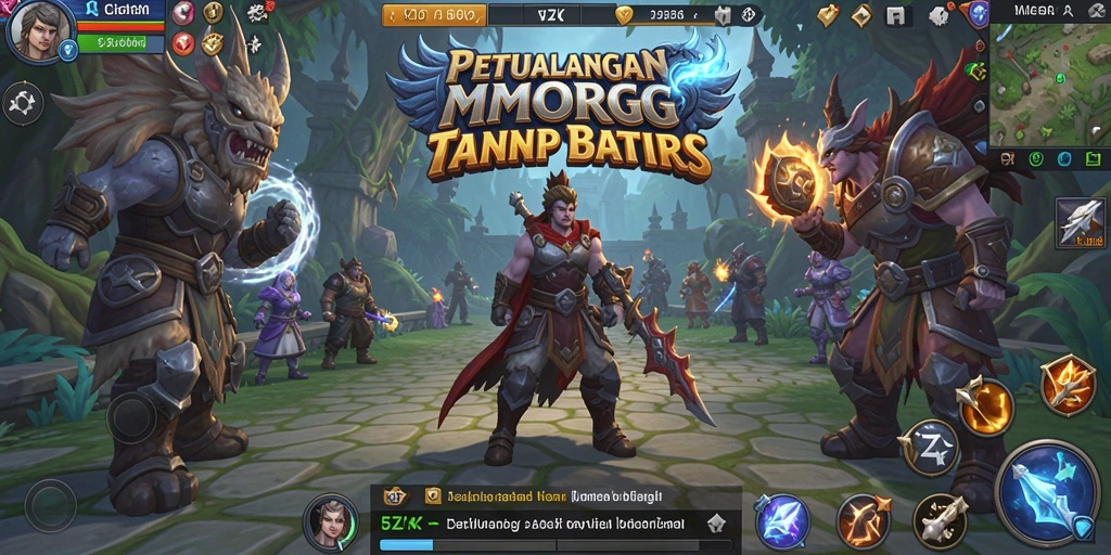 Tampilan pengalaman bermain di dunia fantasi 5ZK.
