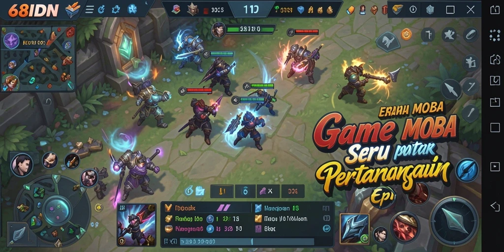 Tampilan gameplay seru dan strategis dalam 68IDN.
