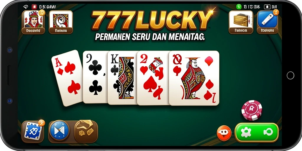 Screenshot gameplay 777LUCKY yang menampilkan suasana bermain Domino.