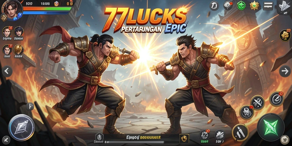Gameplay seru dan aksi pertarungan di 77LUCKS.