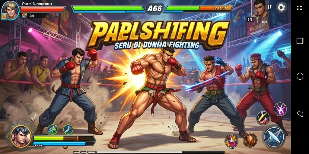 Tampilan gameplay seru API66 dengan pertarungan dinamis.