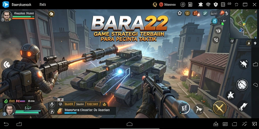 Tangkapan layar gameplay BARA22 menampilkan strategi pertempuran yang epik.
