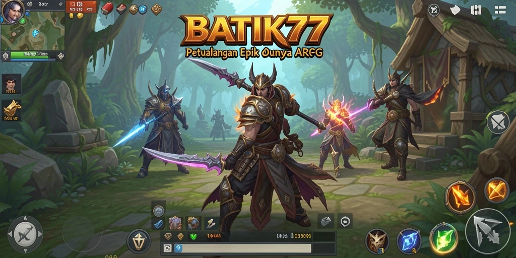 Screenshot gameplay BATIK77 menunjukkan pertempuran epik di dunia ARPG yang menakjubkan.