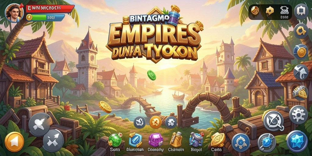 Tampilan menarik dari gameplay Tycoon BINTANGMPO.