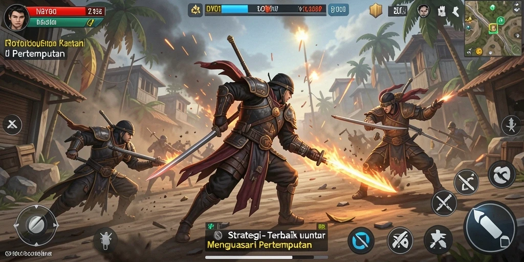 Tampilan aksi seru dalam gameplay DYO1 yang menarik.