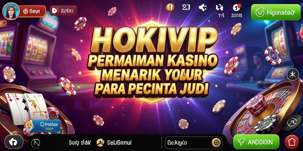 Screenshot HOKIVIP menampilkan pengalaman gameplay Kasino yang mendebarkan.