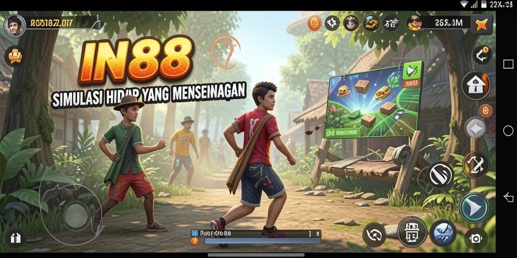 Tampilan gameplay IN88 dengan aktivitas simulasi yang menarik.