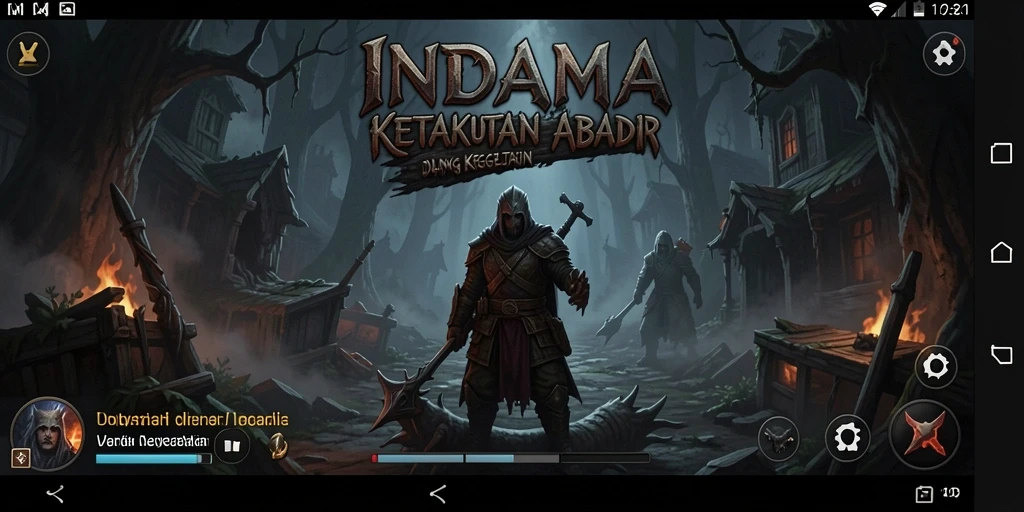 Screenshot menampilkan ketegangan ikonik dari gameplay Horror.