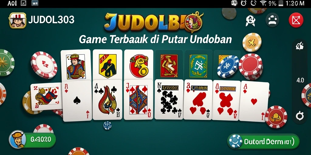 Tampilan gameplay seru dari JUDOL303 dalam permainan Domino.