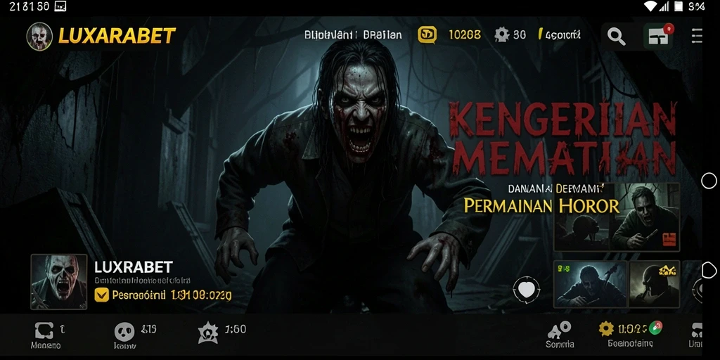 Tangkapan layar gameplay menyeramkan dari LUXARABET.