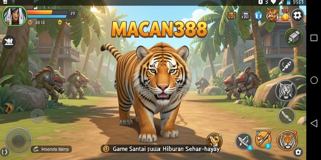 Tangkapan layar menampilkan gameplay santai yang menyenangkan.