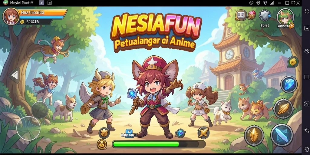 Menampilkan karakter anime dan aksi seru dalam NESIAFUN.