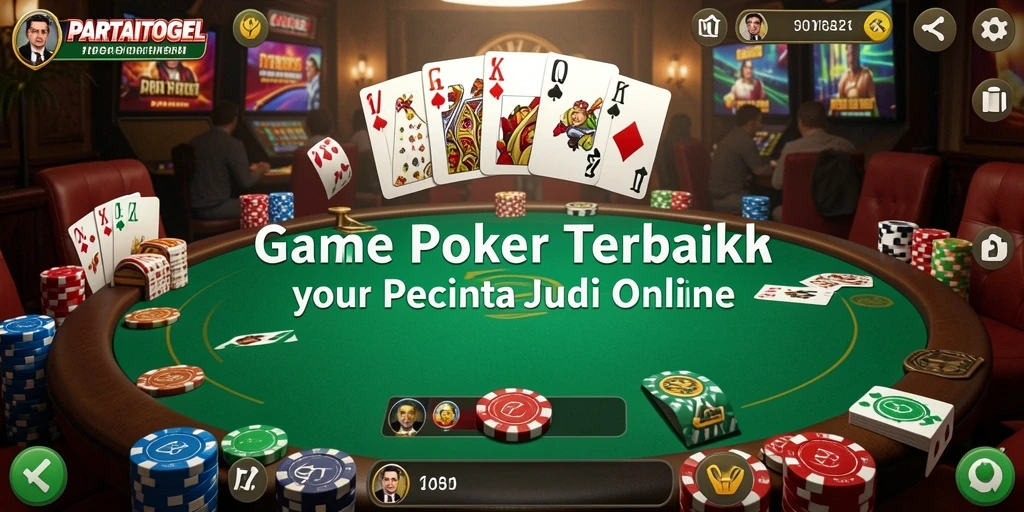 Gameplay seru dan kompetitif di PARTAITOGEL menunjukkan poker yang mendebarkan.