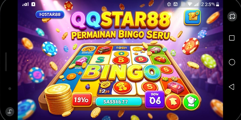Tampilan menarik dari gameplay Bingo di QQSTAR88.