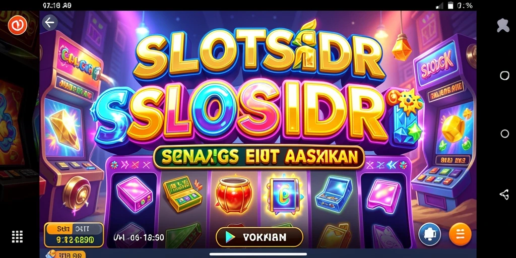 Screenshot SLOTSIDR menampilkan gameplay slot yang menarik dan penuh warna.