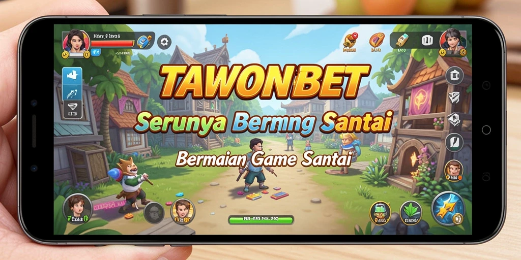 Tampilan gameplay menarik dari TAWONBET dengan karakter-karakter lucu.
