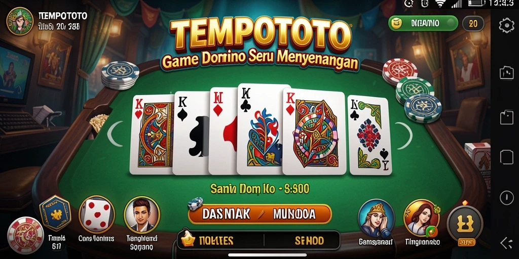 Tampilan gameplay TEMPOTOTO yang seru dan menarik.