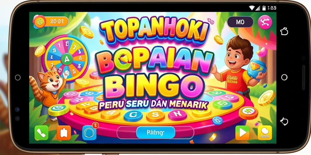 Screenshot gameplay TOPANHOKI menunjukkan keseruan permainan Bingo.