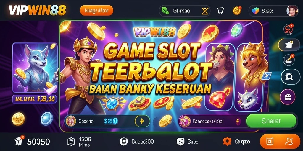 Screenshot gameplay menampilkan keseruan permainan Slot VIPWIN88.