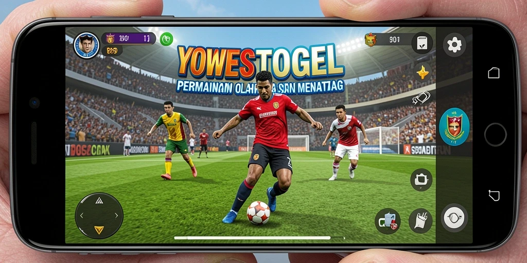 Tangkapan layar YOWESTOGEL menampilkan aksi permainan olahraga yang mendebarkan.
